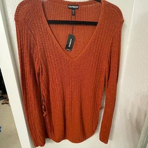 Red/Orange Express Sweater NWT